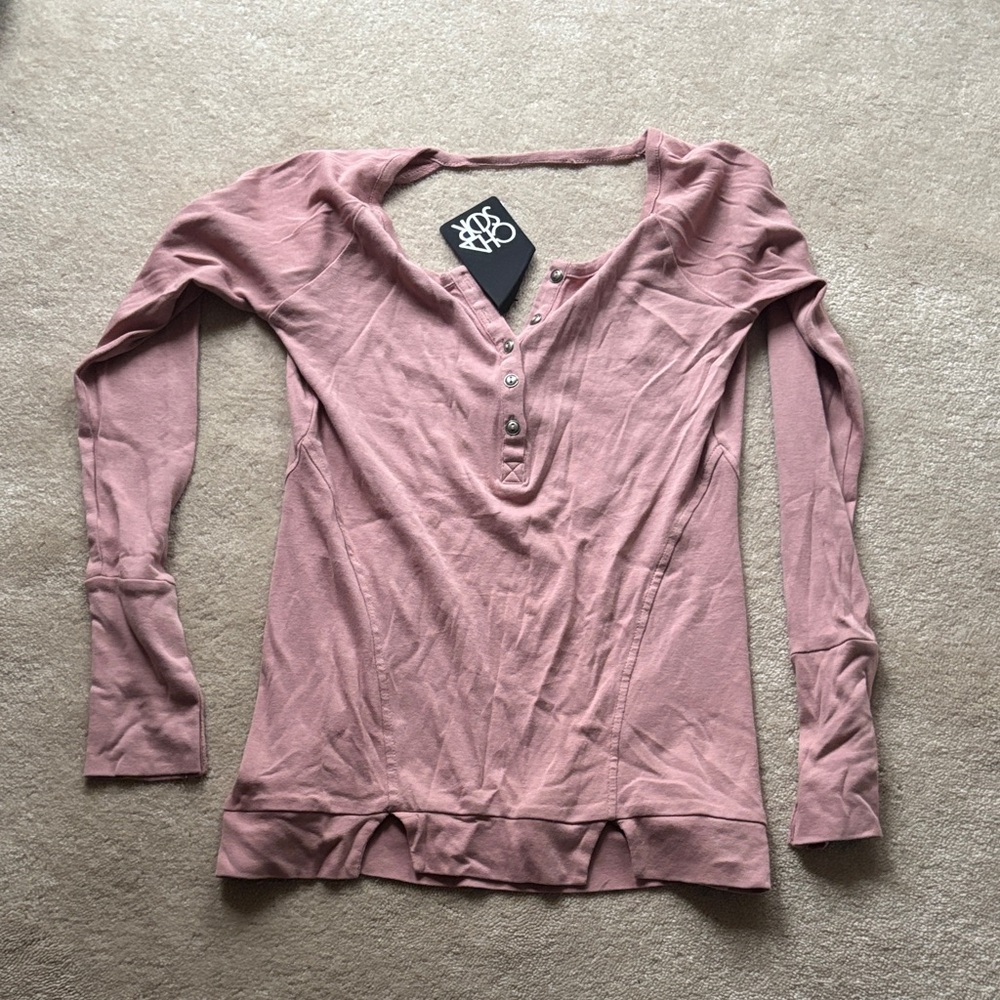 Chaser Dusty Pink Long Sleeve Tee